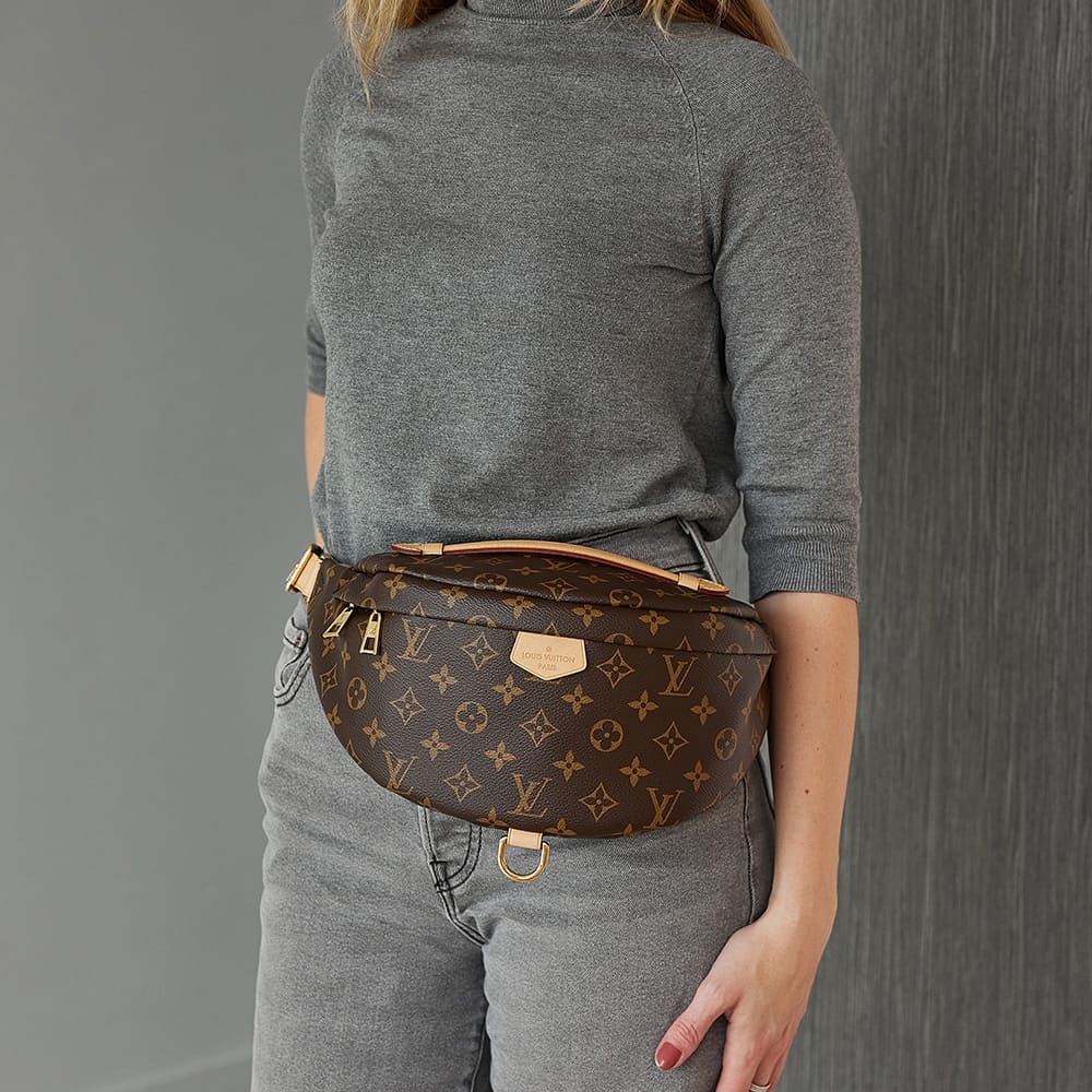 The Louis Vuitton bumbag worn as a belt bag FASHIONPHILE