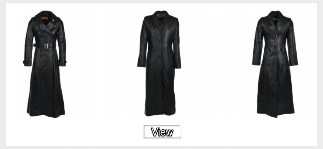 Leather Trench Coat 